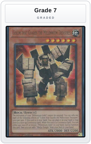 Graded - Golem that Guards the Millennium Treasures — Grade 7 graded overlay