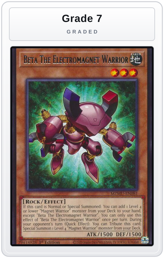 Graded - Beta The Electromagnet Warrior — Grade 7 graded overlay
