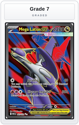 Graded - Mega Latias ex - 163/132 — Grade 7 graded overlay