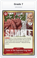 Graded - Color of the Supreme King Haki — Grade 7 graded overlay