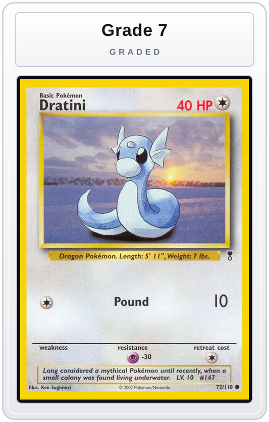Graded - Dratini — Grade 7 graded overlay