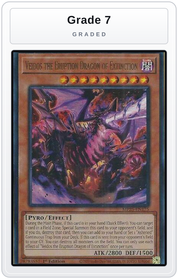 Graded - Veidos the Eruption Dragon of Extinction — Grade 7 graded overlay