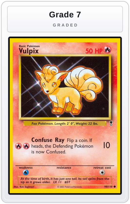 Graded - Vulpix — Grade 7 graded overlay