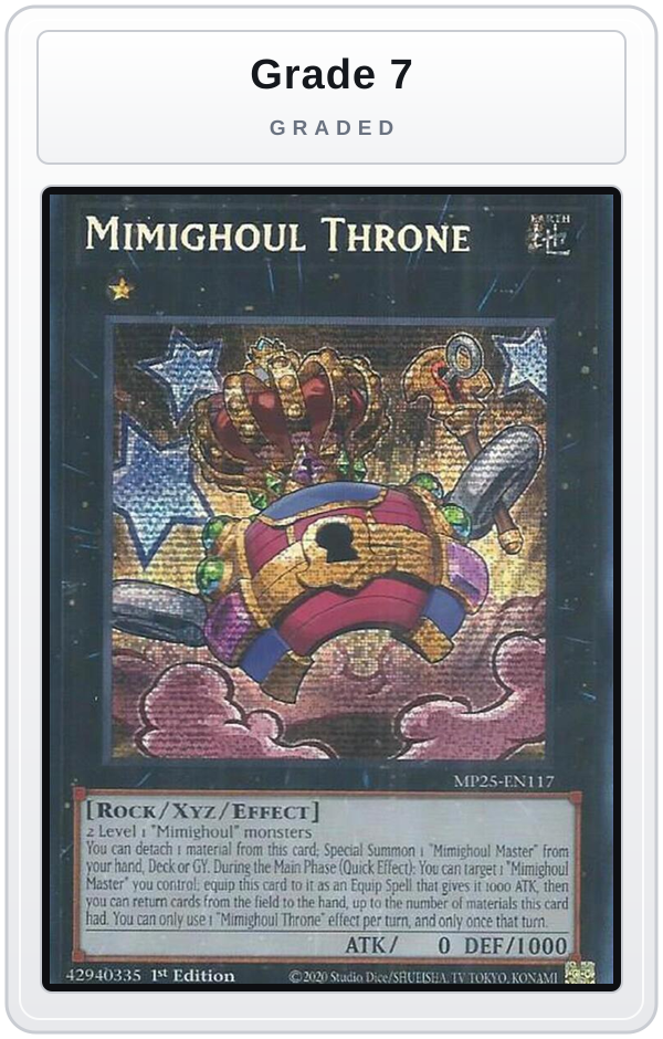 Graded - Mimighoul Throne — Grade 7 graded overlay
