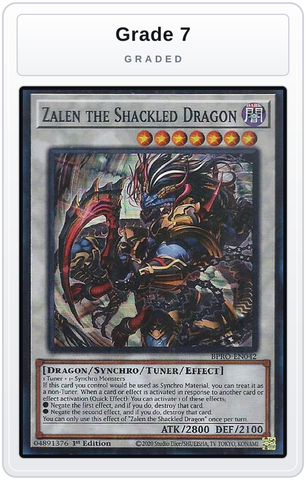 Graded - Zalen the Shackled Dragon — Grade 7 graded overlay