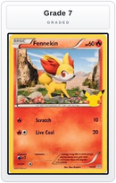 Graded - Fennekin - 14/25 — Grade 7 graded overlay