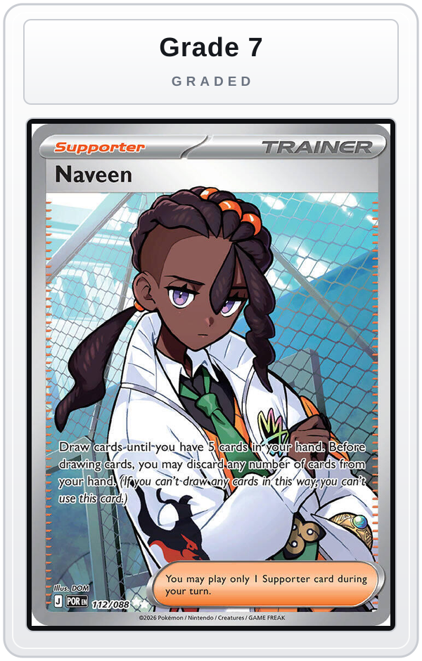 Graded - Naveen - 112/088 — Grade 7 graded overlay