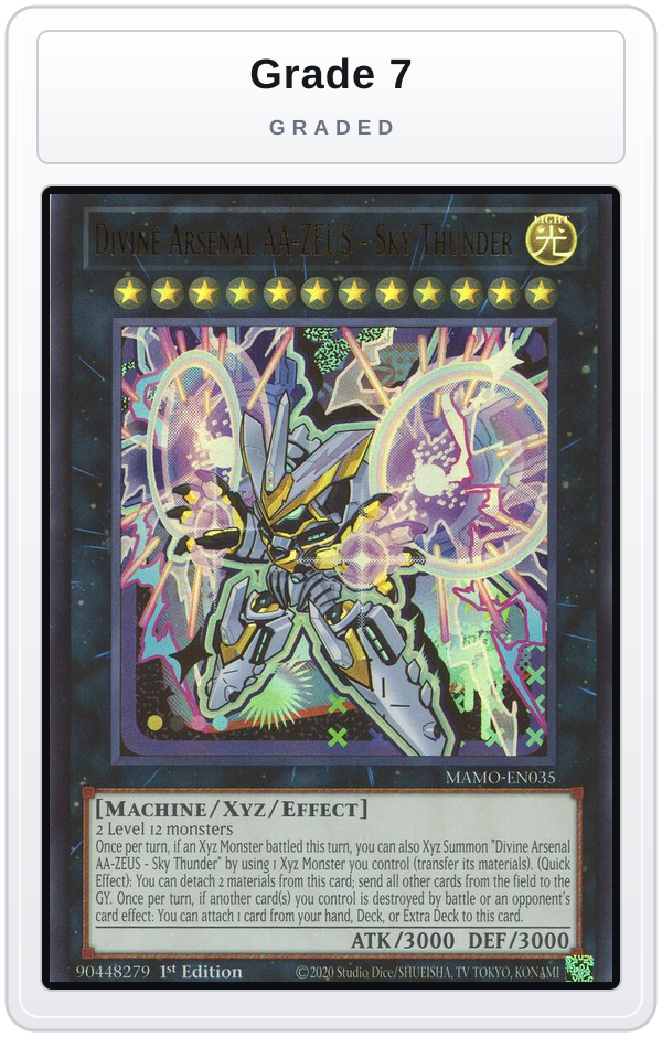 Graded - Divine Arsenal AA-ZEUS - Sky Thunder — Grade 7 graded overlay