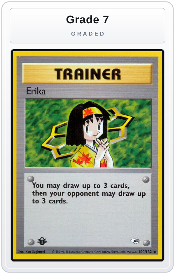 Graded - Erika (100) — Grade 7 graded overlay