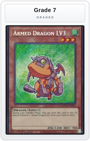 Graded - Armed Dragon LV3 — Grade 7 graded overlay