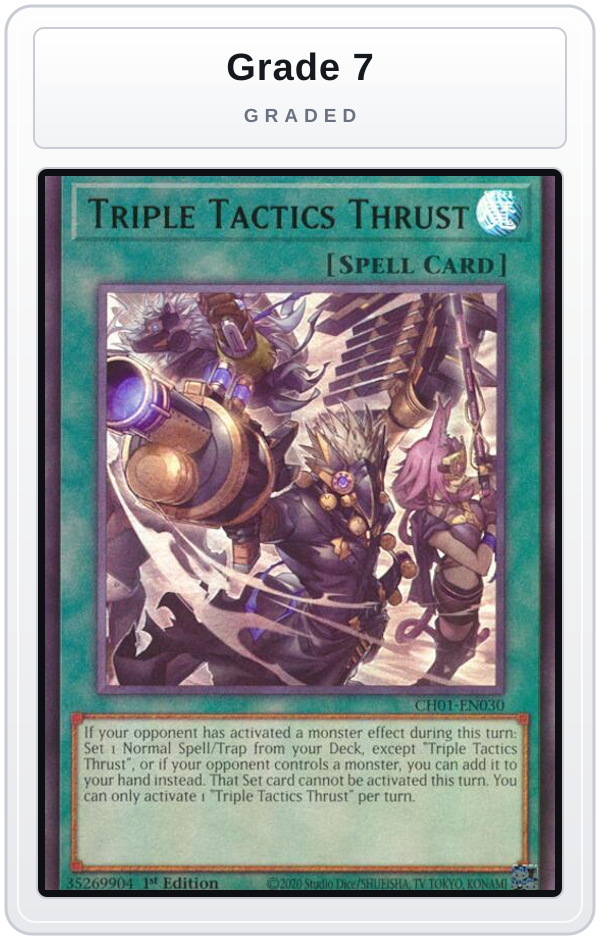 Graded - Triple Tactics Thrust — Grade 7 graded overlay