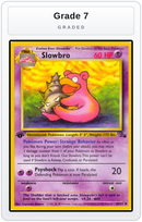 Graded - Slowbro — Grade 7 graded overlay
