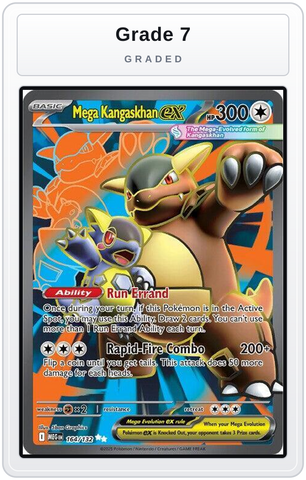 Graded - Mega Kangaskhan ex - 164/132 — Grade 7 graded overlay