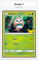 Graded - Rowlet - 7/25 — Grade 7 graded overlay