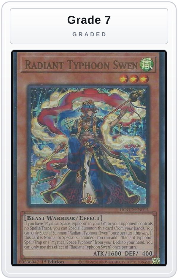 Graded - Radiant Typhoon Swen — Grade 7 graded overlay