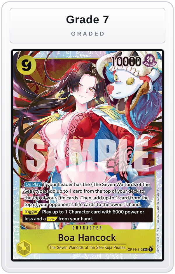 Graded - Boa Hancock - OP14-112 — Grade 7 graded overlay