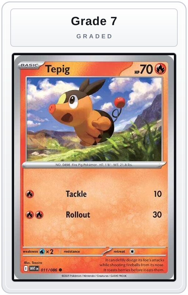 Graded - Tepig — Grade 7 graded overlay