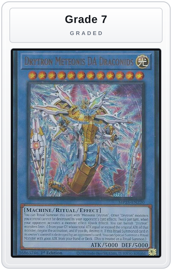 Graded - Drytron Meteonis DA Draconids — Grade 7 graded overlay