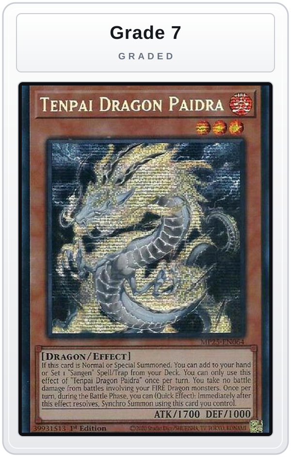 Graded - Tenpai Dragon Paidra — Grade 7 graded overlay
