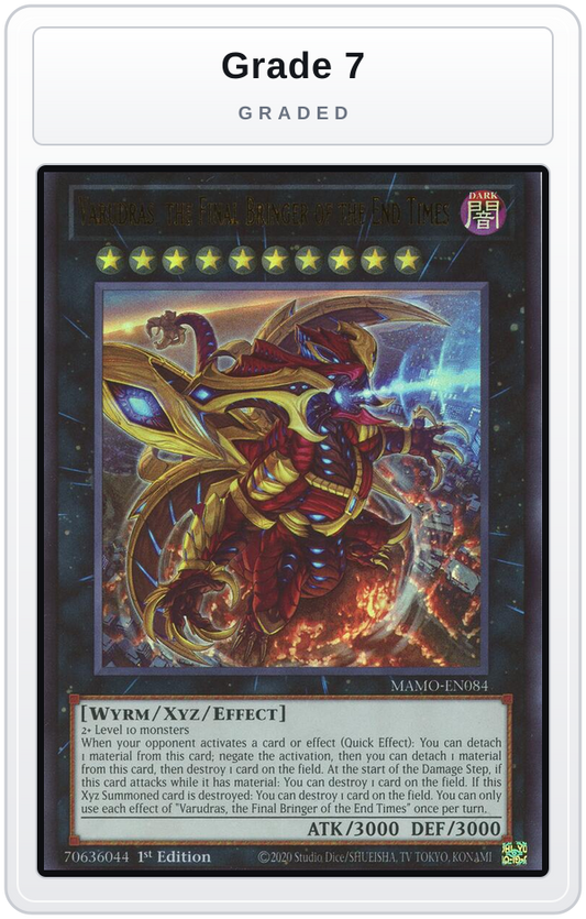 Graded - Varudras, the Final Bringer of the End Times — Grade 7 graded overlay