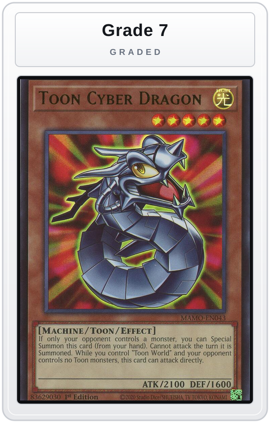 Graded - Toon Cyber Dragon — Grade 7 graded overlay