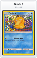 Graded - Psyduck - 2/12 — Grade 8 graded overlay