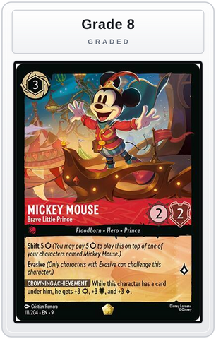 Graded - Mickey Mouse - Brave Little Prince — Grade 8 graded overlay