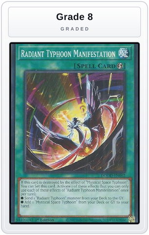 Graded - Radiant Typhoon Manifestation — Grade 8 graded overlay