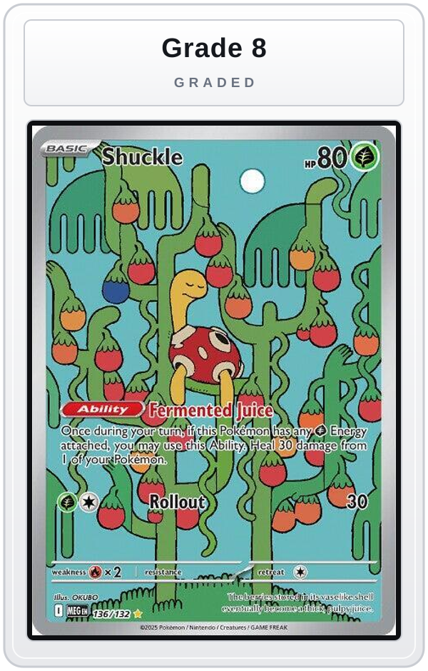 Graded - Shuckle - 136/132 — Grade 8 graded overlay