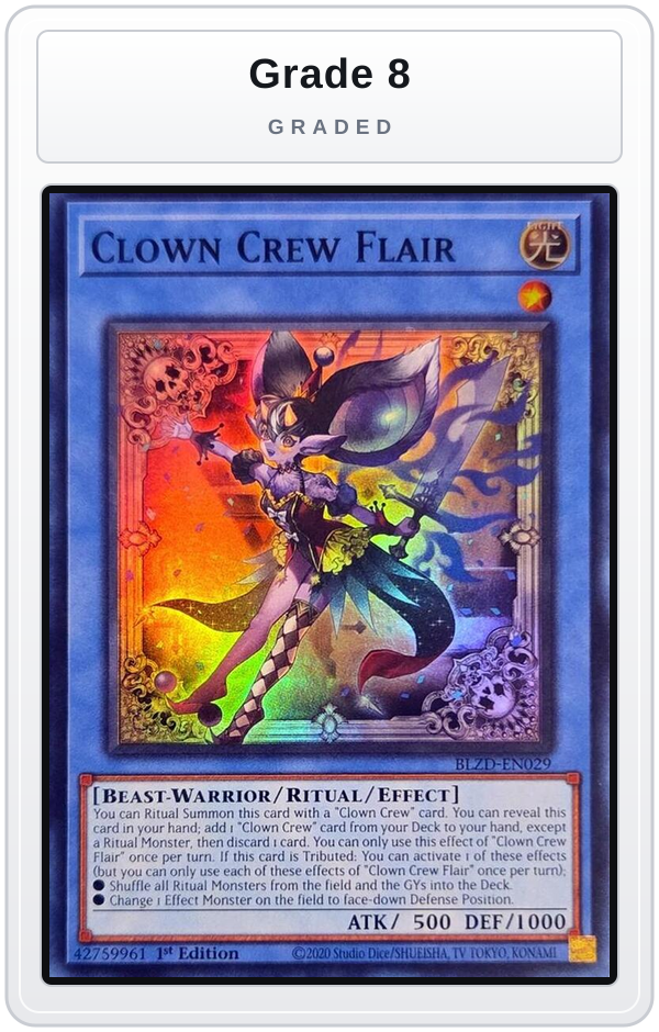Graded - Clown Crew Flair — Grade 8 graded overlay
