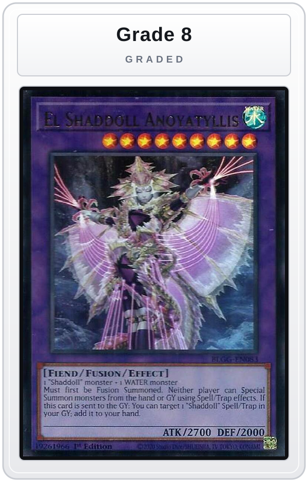 Graded - El Shaddoll Anoyatyllis — Grade 8 graded overlay