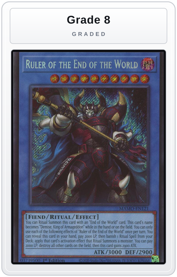 Graded - Ruler of the End of the World — Grade 8 graded overlay