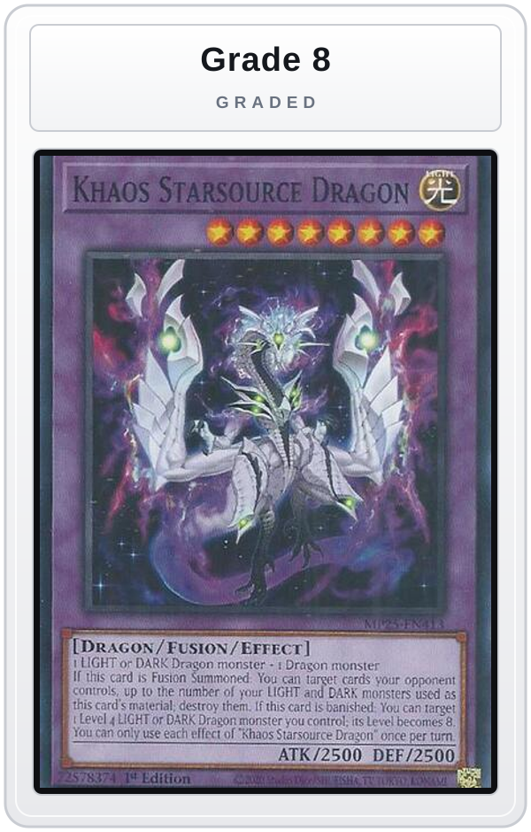 Graded - Khaos Starsource Dragon — Grade 8 graded overlay