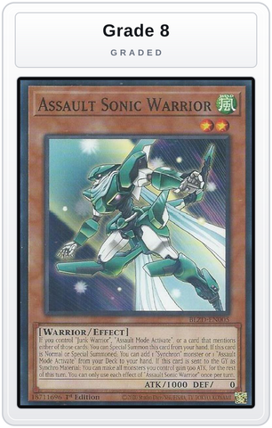 Graded - Assault Sonic Warrior — Grade 8 graded overlay