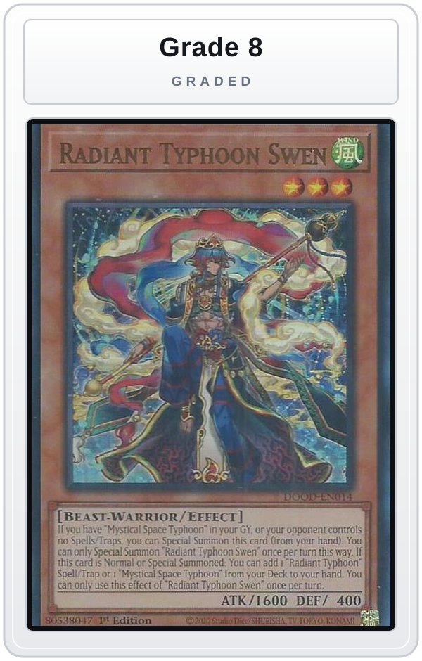 Graded - Radiant Typhoon Swen — Grade 8 graded overlay
