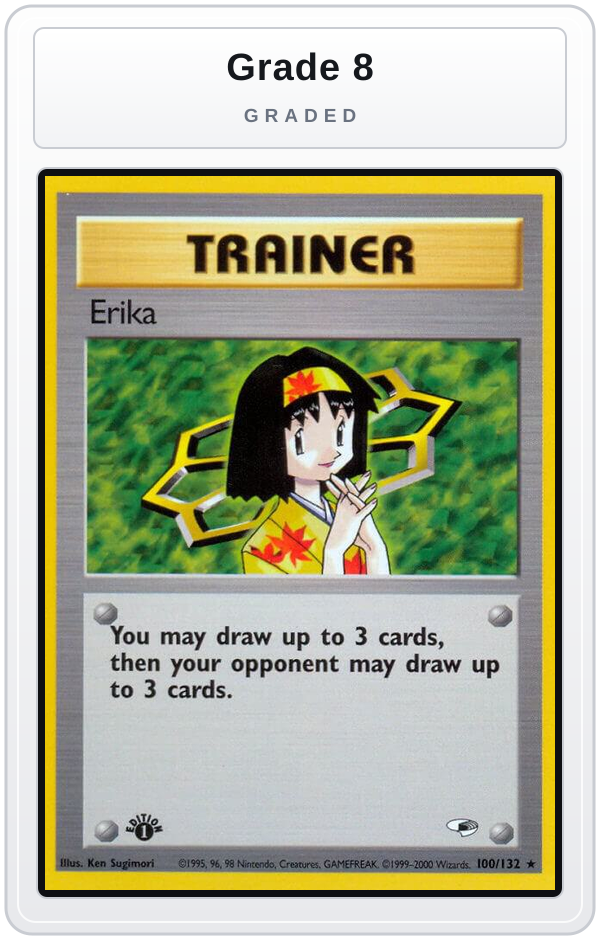 Graded - Erika (100) — Grade 8 graded overlay