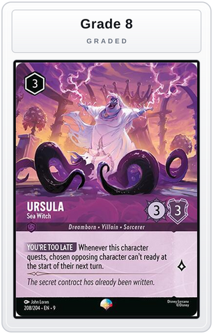Graded - Ursula - Sea Witch (Epic) — Grade 8 graded overlay