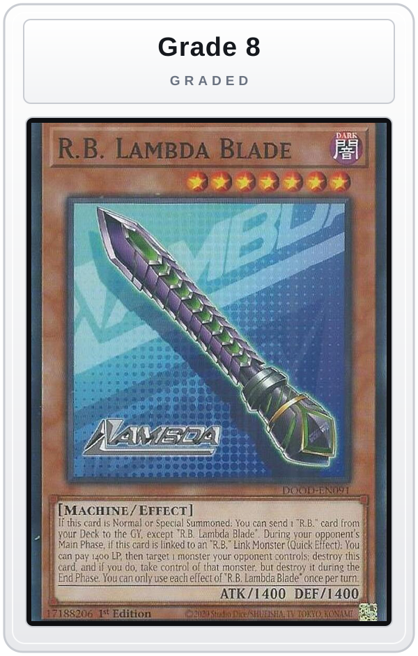 Graded - R.B. Lambda Blade — Grade 8 graded overlay