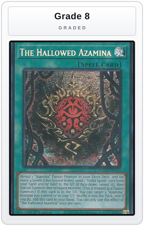 Graded - The Hallowed Azamina — Grade 8 graded overlay