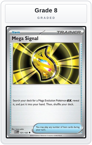 Graded - Mega Signal - 121/132 — Grade 8 graded overlay
