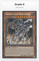 Graded - Ancient Gear Dark Golem — Grade 8 graded overlay