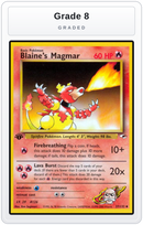 Graded - Blaine's Magmar — Grade 8 graded overlay