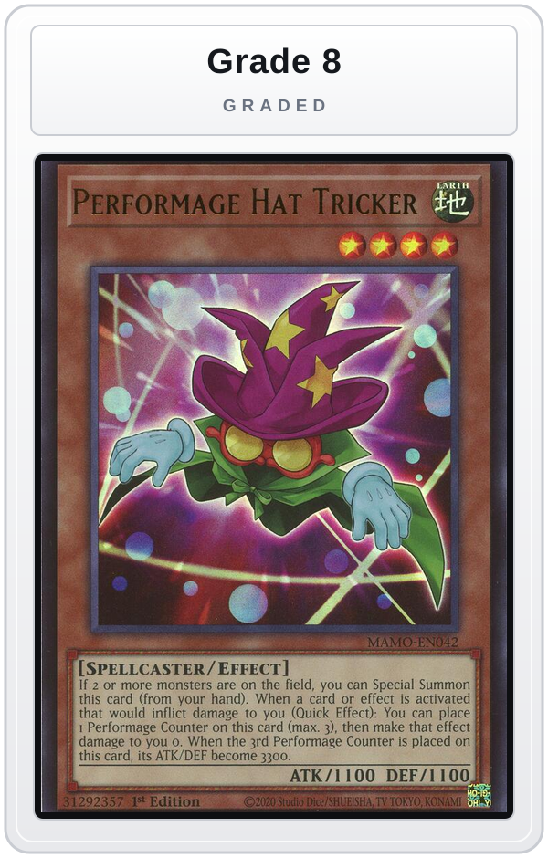 Graded - Performage Hat Tricker — Grade 8 graded overlay