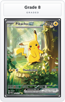 Graded - Pikachu ex - 276/217 — Grade 8 graded overlay