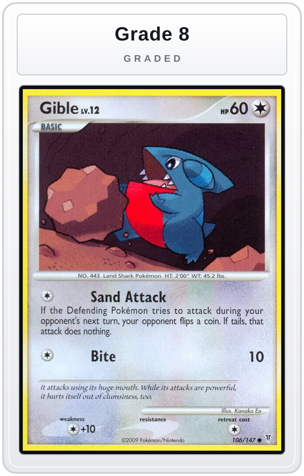 Graded - Gible — Grade 8 graded overlay