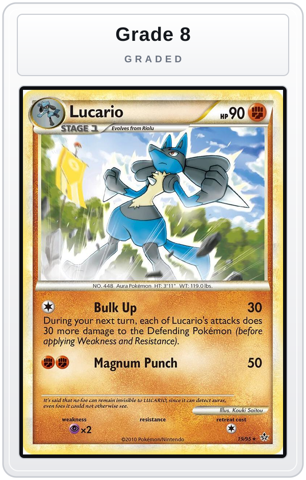 Graded - Lucario — Grade 8 graded overlay