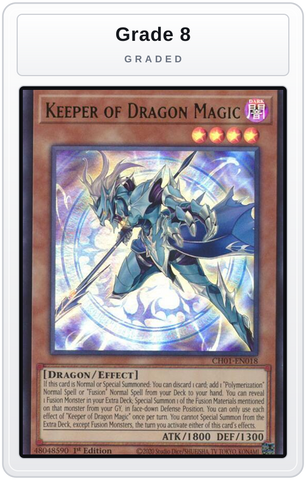 Graded - Keeper of Dragon Magic — Grade 8 graded overlay