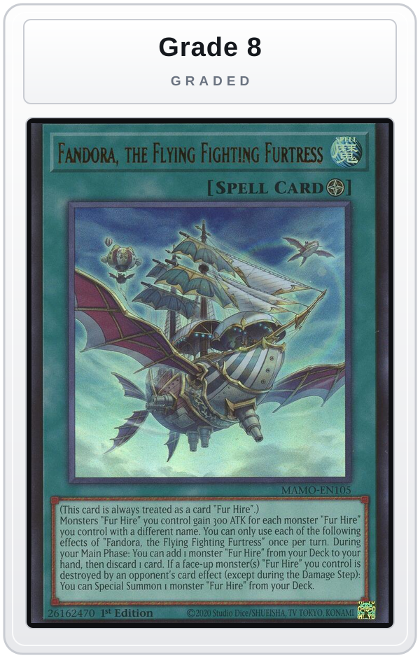 Graded - Fandora, the Flying Fighting Furtress — Grade 8 graded overlay