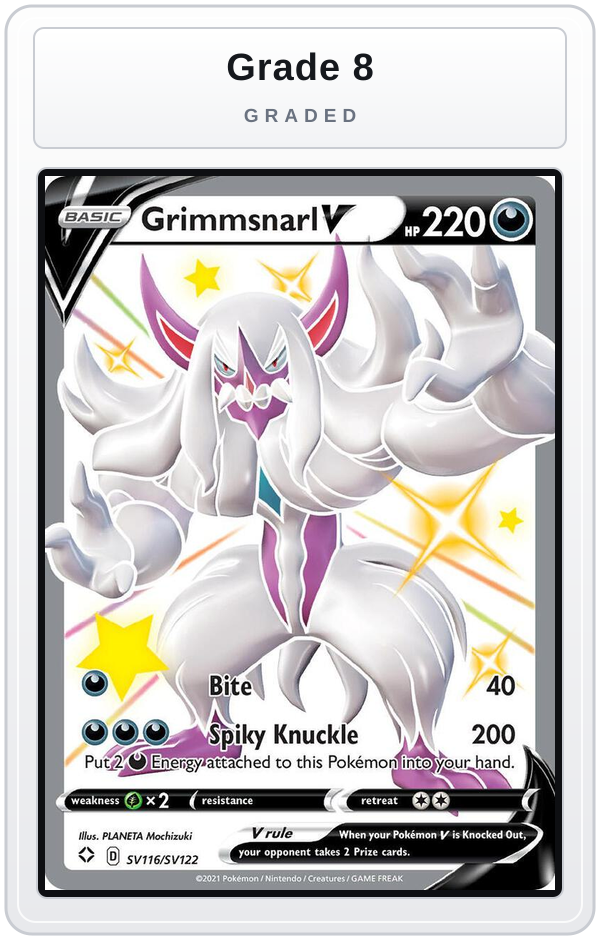 Graded - Grimmsnarl V — Grade 8 graded overlay