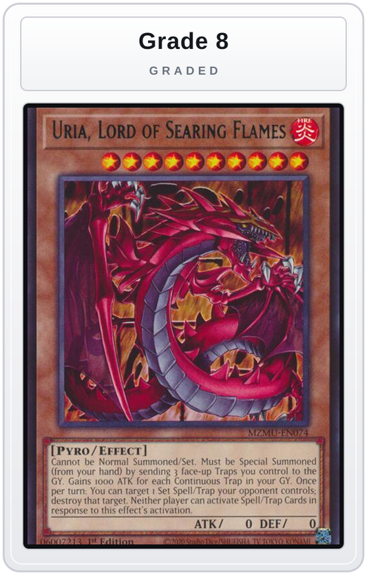 Graded - Uria, Lord of Searing Flames — Grade 8 graded overlay